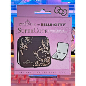 Impressions Vanity Hello Kitty Compact Mirror Black Touch Sensor Dimmer Sanrio